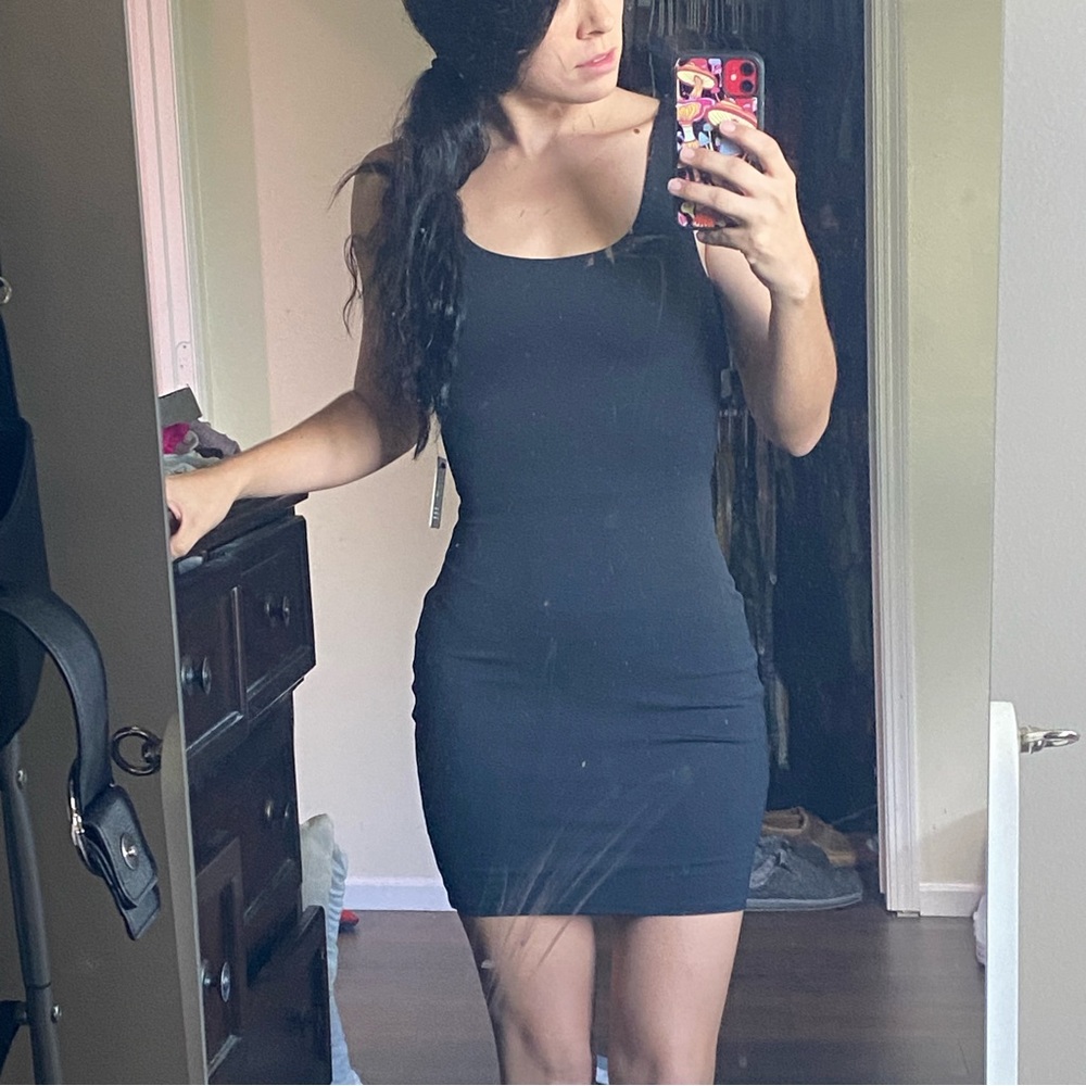I bought this and although it’s cute it’s just not for me. Tried on for pic.